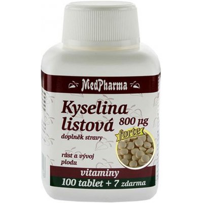 MedPharma Kyselina listová 400 mcg 107 tablet