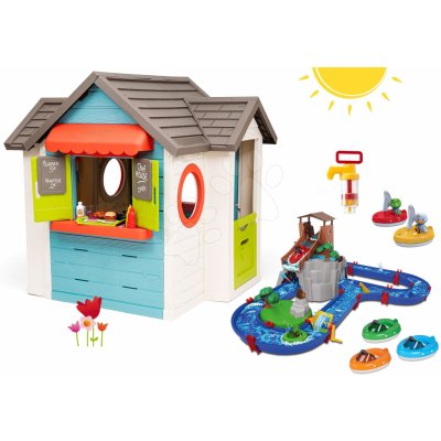 Smoby Set domeček se zahradní restaurací Chef House DeLuxe a vodní dráha AquaPlay Adventure Land s dobrodružstvím – Zboží Mobilmania