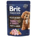 Brit Premium by Nature Dog Puppy & Junior Fillets in Gravy with Turkey & Carrots 85 g – Sleviste.cz