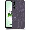 Pouzdro a kryt na mobilní telefon Samsung Pouzdro ACOVER Samsung Galaxy A14 5G s motivem Line Flower II