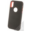 Pouzdro a kryt na mobilní telefon Apple Pouzdro Sligo Defender Solid Apple iPhone X iPhone XS černé červené