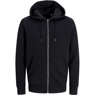 Jack & Jones mikina s kapucí Classic Zip Hood na zip unisex černá – Zboží Dáma