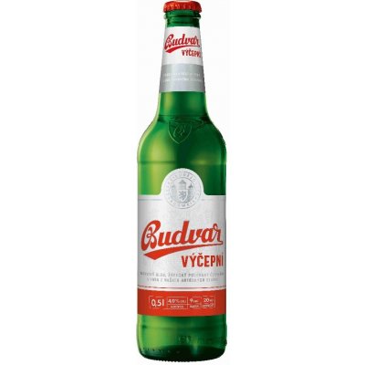 Budweiser Budvar 10 světlé výčepní 4,1% 0,5 l (sklo)