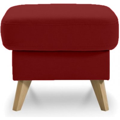 Gala Nappa - čalouněný taburet 56x56x45cm - Červená – Zboží Mobilmania