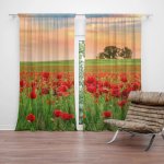 Závěsy Pole vlčích máků 2: 2 ks - 140x250 cm - Sablio – Hledejceny.cz