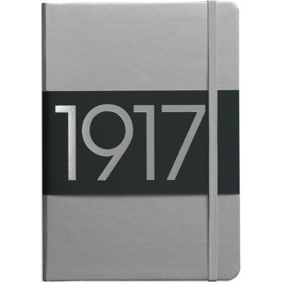 Leuchtturm1917 medium se metallic zápisník silver, čistý – Zboží Živě