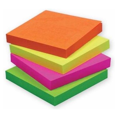 Bloček samolepící STICK UP 76 x 76mm 100l NEON mix DELI EA02302 – Hledejceny.cz