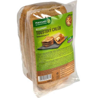 Poensgen Toastový chléb bez lepku a bez laktózy 400 g – Zboží Mobilmania