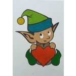 Radost v písku Šablona na pískování skřítek A4 210 x 297 mm – Zboží Mobilmania