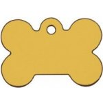 Hi-line Psí známka Kost velká zlatá 38x26 mm – Hledejceny.cz