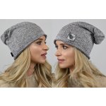 Fashionweek bavlněná dámská čepice beanie šmoulinka ZIZIW-WZ15 Šedá – Hledejceny.cz