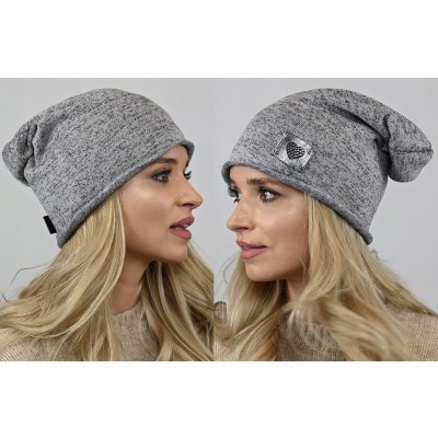 Fashionweek bavlněná dámská čepice beanie šmoulinka ZIZIW-WZ15 Šedá – Hledejceny.cz