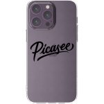 Picasee silikonový průhledný obal pro Apple iPhone 14 Pro Max - Picasee - old logo - black – Zboží Mobilmania