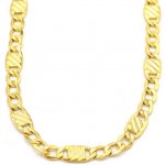 B&B Goldinvestic Zlatý řetízek figaro zdobený proužky N5024-585/1000 – Zboží Dáma