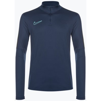 Nike Academy Dri-Fit 1/2-Zip pánský fotbalový dres longsleeve midnight navy/black/midnight navy/hyper turquoise