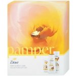 Dove Relaxing Care sprchový gel Renewing 250 ml + antiperspirant sprej Powder Soft 150 ml dárková sada – Zboží Mobilmania