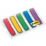 3M POSTIT Samolepicí záložky se zásobníkem, mix neonových barev, 12 x 43 mm, 4x 24 listů, tvar šipky, 3M POSTI – Hledejceny.cz