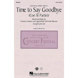Andrea Bocelli/Sarah Brightman Time to Say Goodbye Con Te Partiro SSAA noty na sborový zpěv SADA 5 ks