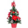 Vánoční stromek MagicHome Vánoční stromek zdobený červený 41 cm