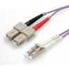 síťový kabel Roline 21.15.8768 Optický patch, LC-SC 50/125 (multimode), duplex, OM4, 10m