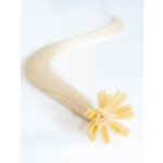 Vlasy evropského typu k prodlužování keratinem 40cm platinové 1 pramen 0,7 gramů – Zboží Dáma