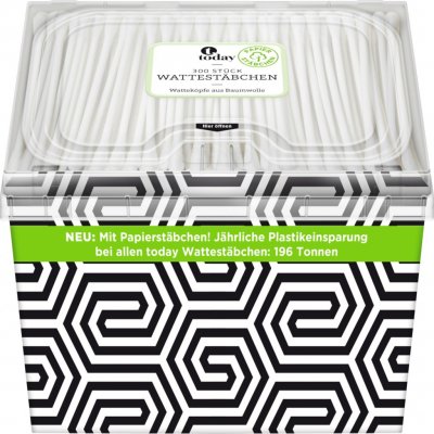 TODAY BIO Wattestäbchen 300 ks – Zboží Dáma