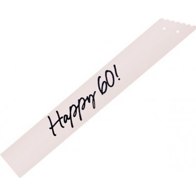 PartyDeco Šerpa Happy 60 krémová 76 cm – Zboží Dáma