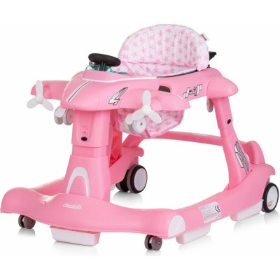 CHIPOLINO Chodítko interaktivní Airplane 3v1 Pink – Zboží Mobilmania