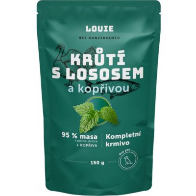 Louie Krůtí s lososem a kopřivou 150 g – Sleviste.cz