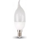 V-TAC mléčná led svíčka e14 4w plamen studená bílá 6000 6500k – Hledejceny.cz