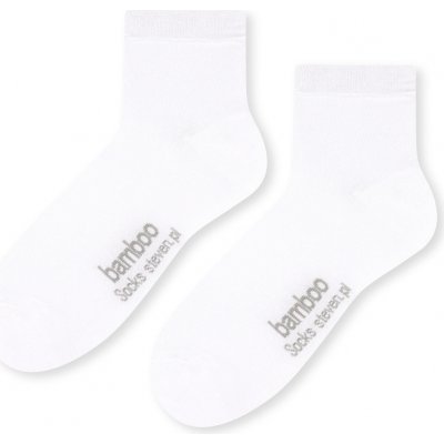 Pánské bambusové ponožky 028 Bílá
