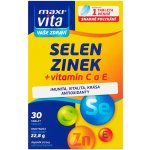 MaxiVita Selen + zinek + vitamin C a E 30 tablet – Zboží Mobilmania