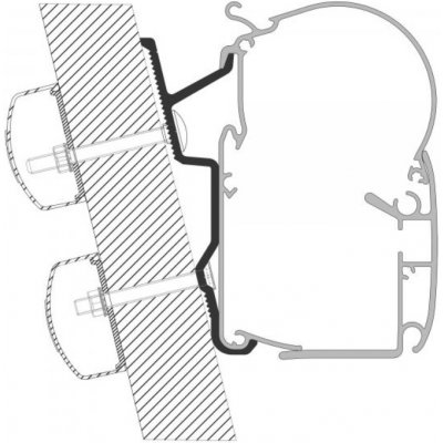 Adaptér Dometic pro nástěnné markýzy PW 1100, 1500 na Fiat Ducato H3, X250/X290 od 06/2006 – ..