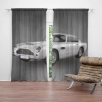 Sablio Závěs Aston Martin Tmavé pozadí: 2ks 140x250cm – Hledejceny.cz