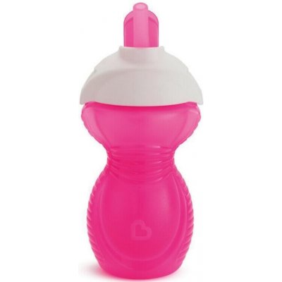 Munchkin Click Lock hrneček s brčkem růžová 296 ml – Sleviste.cz