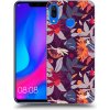 Pouzdro a kryt na mobilní telefon Huawei Picasee silikonové Huawei Nova 3 - Purple Leaf čiré