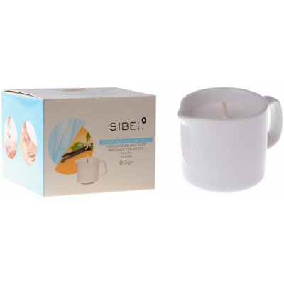 Sibel olejová sviečka na masáž vanilková 80g – Zboží Dáma