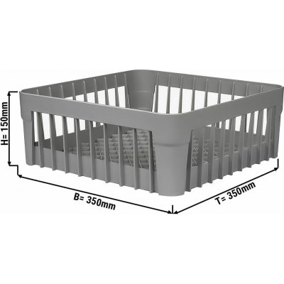 G.Gastro (6 Kusů) Koš na sklenice 1/1 - 350x350 mm - šedý - D11886334 – Hledejceny.cz