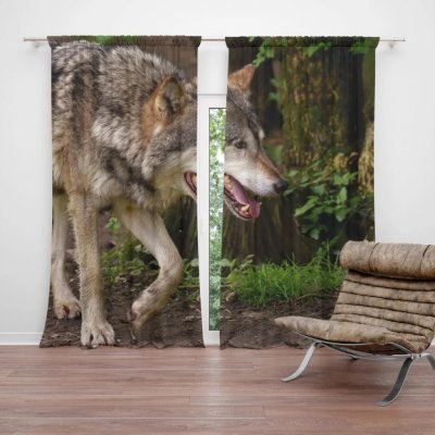 Sablio Závěsy Vlk: 2 ks - 140x250 cm - Sablio – Sleviste.cz