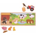 Bigjigs Toys magnetické oblékací puzzle Farma – Zboží Mobilmania