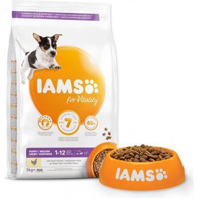 Iams Dog Puppy Small & Medium Chicken 3 kg