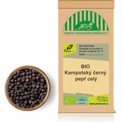 Wild Herbs Kampotský černý Pepř celý BIO 100 g – Zboží Mobilmania