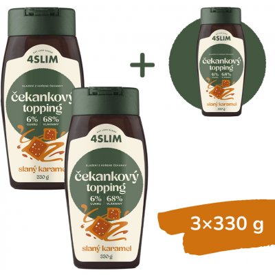 4SLIM čekankový topping slaný karamel 250 g – Hledejceny.cz