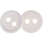 Knoflíky Žirovnice Knoflík 1 cm bílý 2 dirky 366285I, sada 6 ks – Zboží Mobilmania