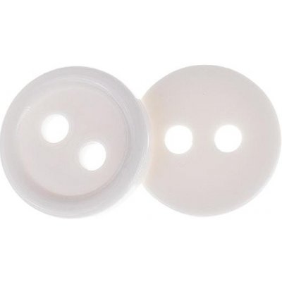 Knoflíky Žirovnice Knoflík 1 cm bílý 2 dirky 366285I, sada 6 ks – Zboží Mobilmania