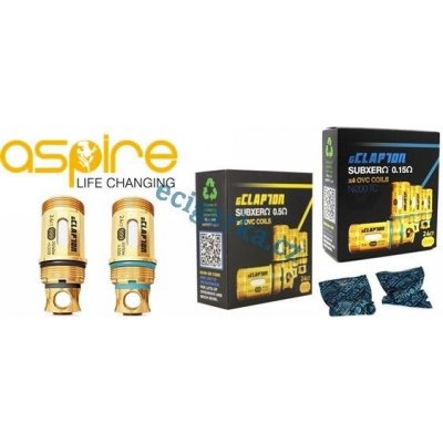 aSpire Žhavící hlava Triton OVC Clapton Atom 24ct. Gold 0,5ohm – Hledejceny.cz