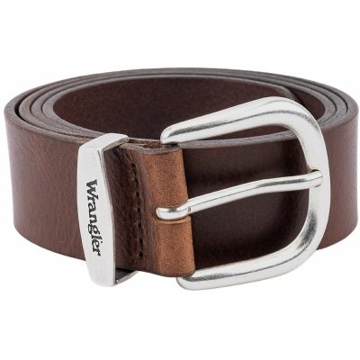 Wrangler kožený opasek 112352692 EASY BELT Brown – Zboží Dáma