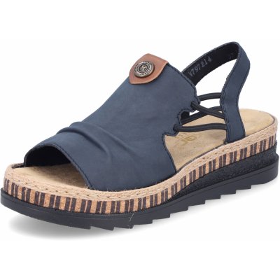 DÁMSKÉ SANDÁLY RIEKER V7972-14 MODRÁ – Zboží Dáma