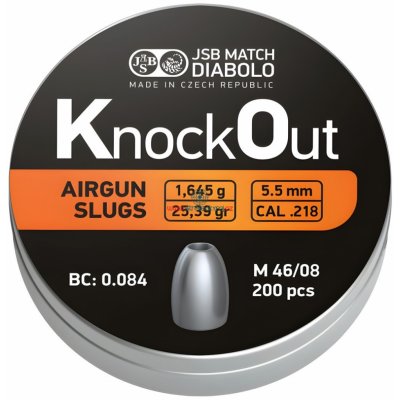 Diabolky JSB Knockout Slugs 5,5 mm 200 ks – Zboží Dáma