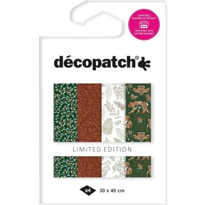 décopatch Papíry na decoupage Texture 4ks č.14 – Zboží Dáma